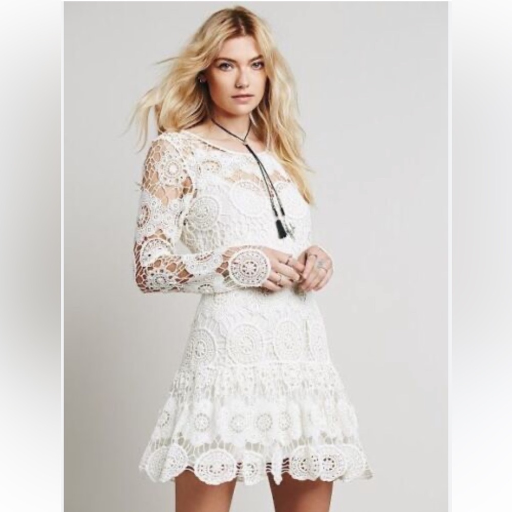 Free People Night Out Crochet Dress. Size XS